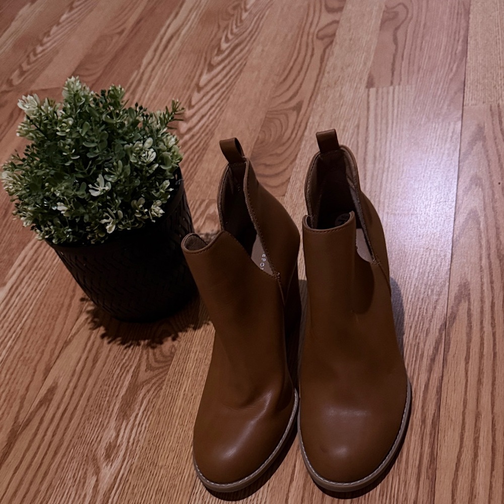 Report Brown Ankle Booties